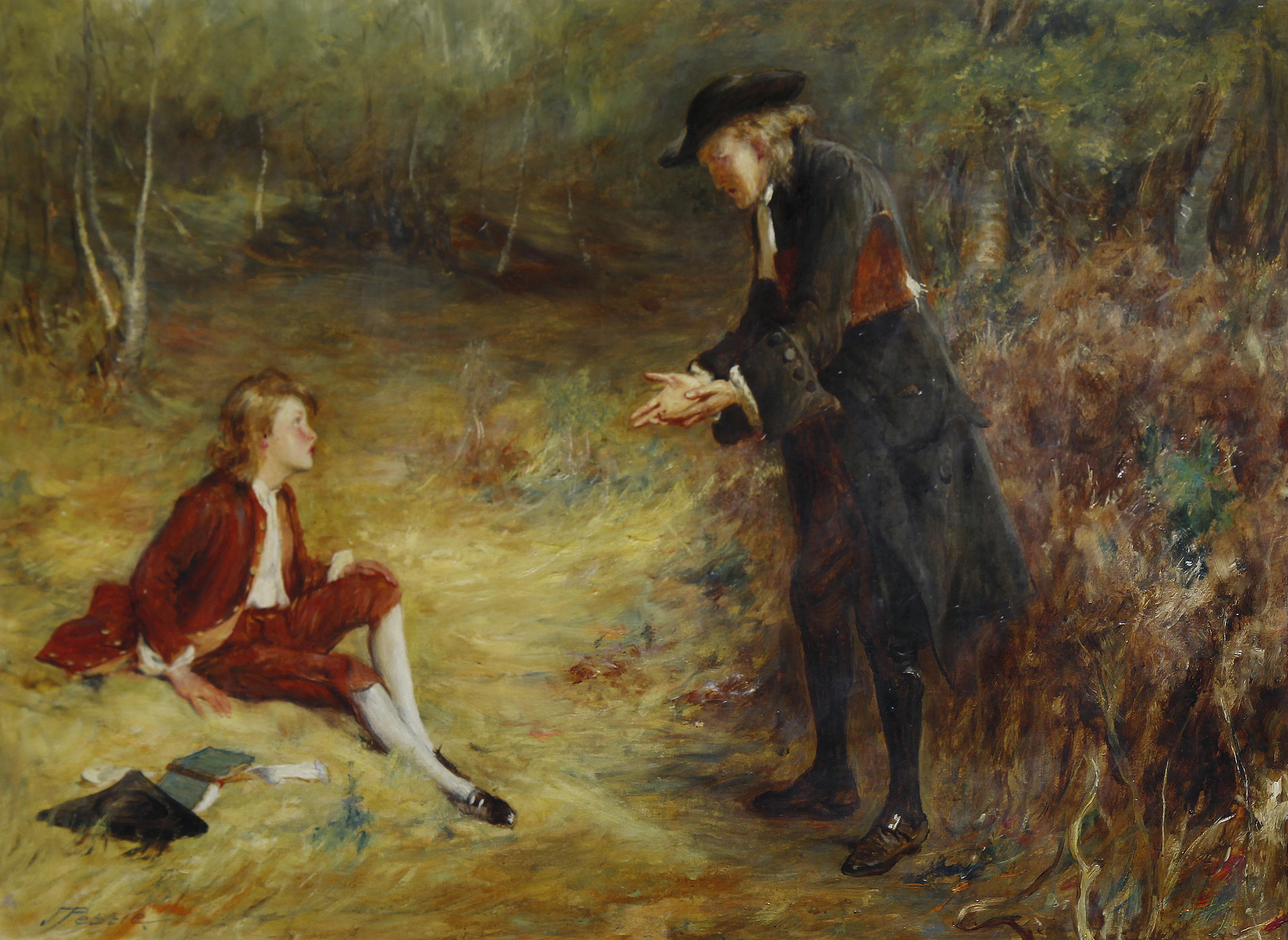 A Roadside Sermon by John Pettie