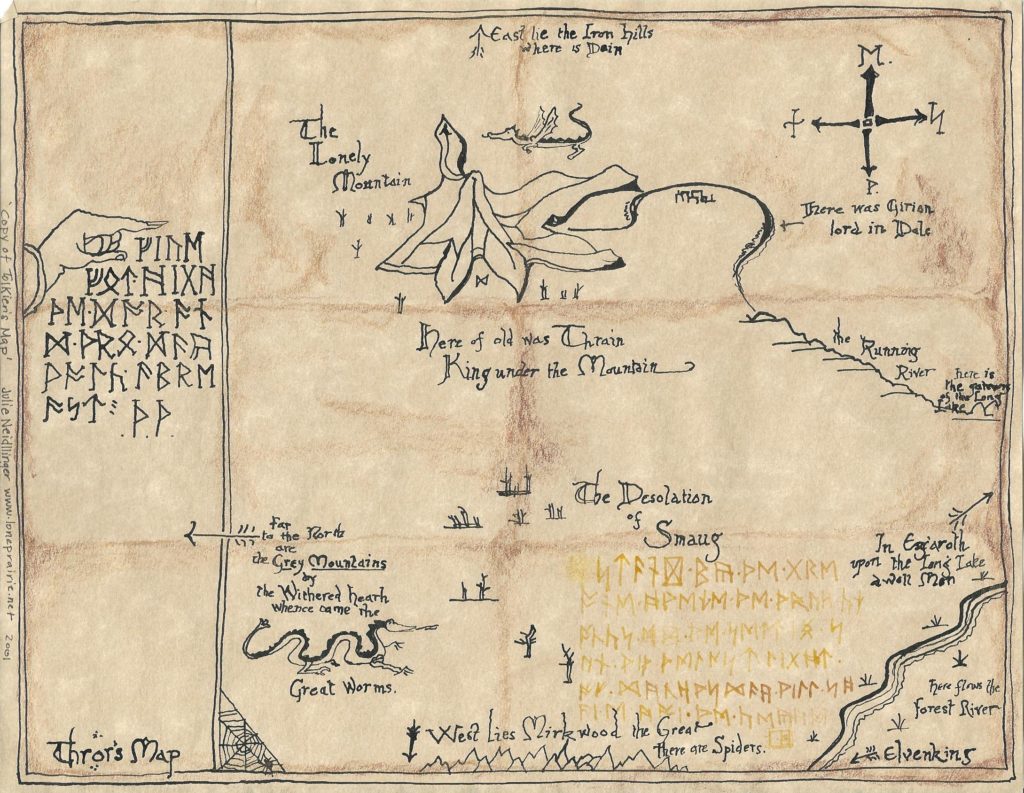 Thror's map from the Hobbit