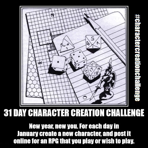 Logo for the 31 Day Character Creation Challenge