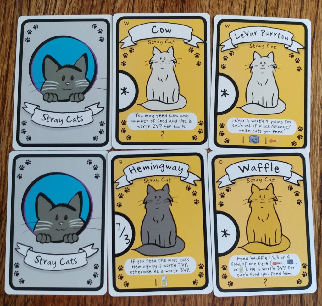 Sample stray cat cards